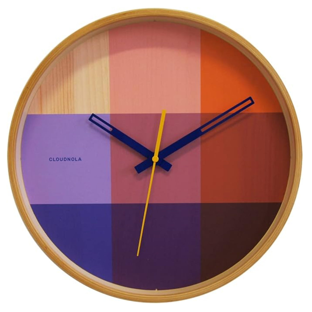 Riso Wall Clock | Red & Blue