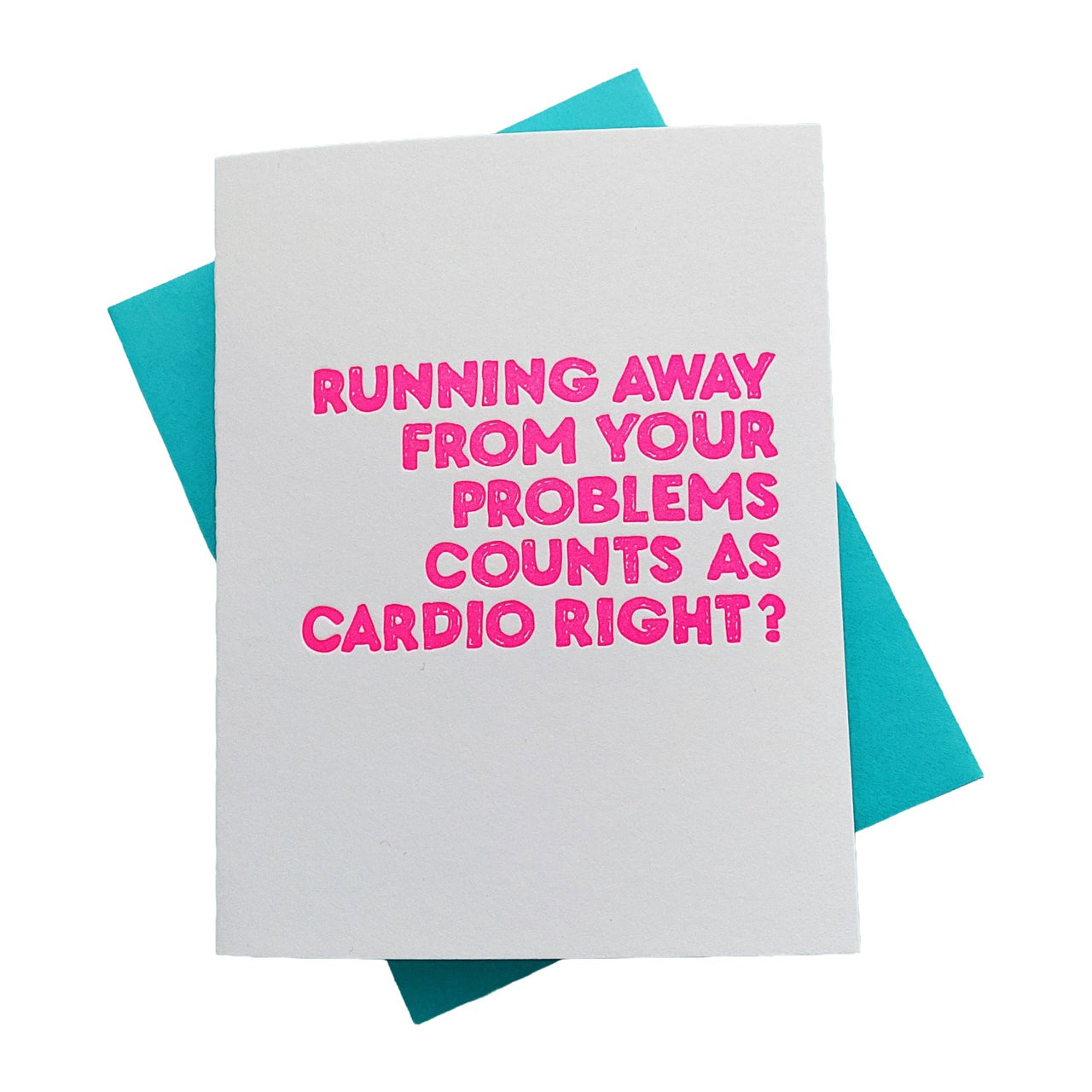 Running Away From Problems Card