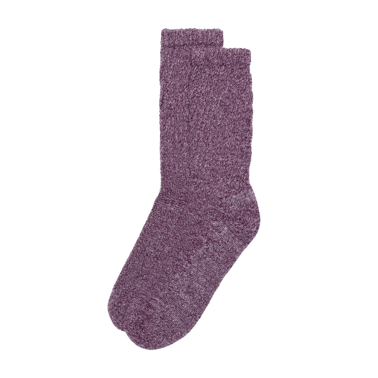 Marls Crew Sock | Burgundy