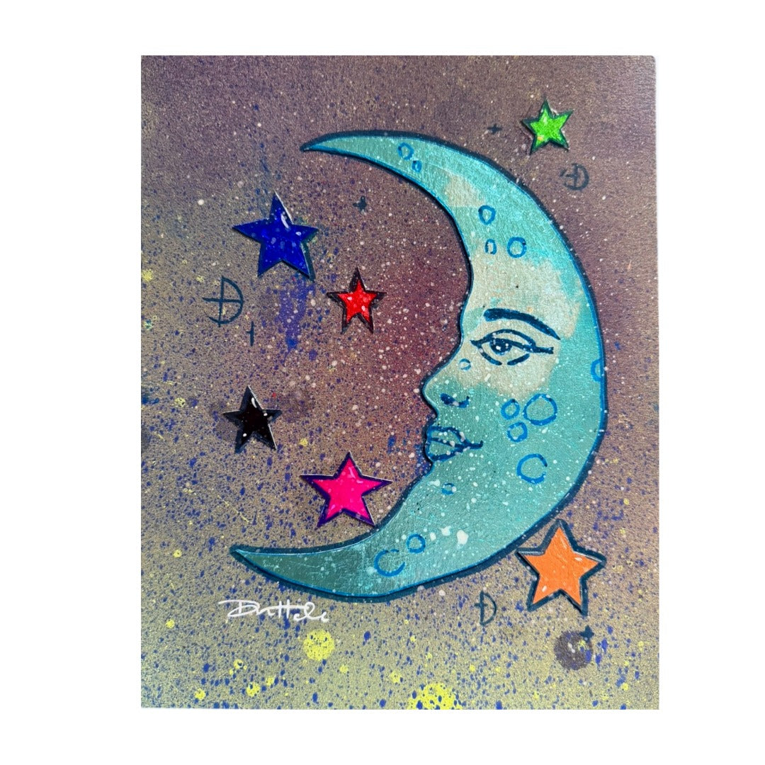 Crescent Moon Painting