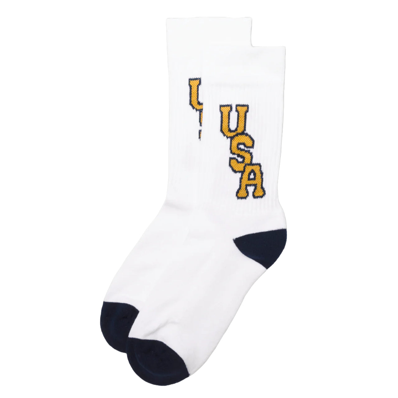 1968 USA: Olympic Edition Sock | White & Vintage Gold