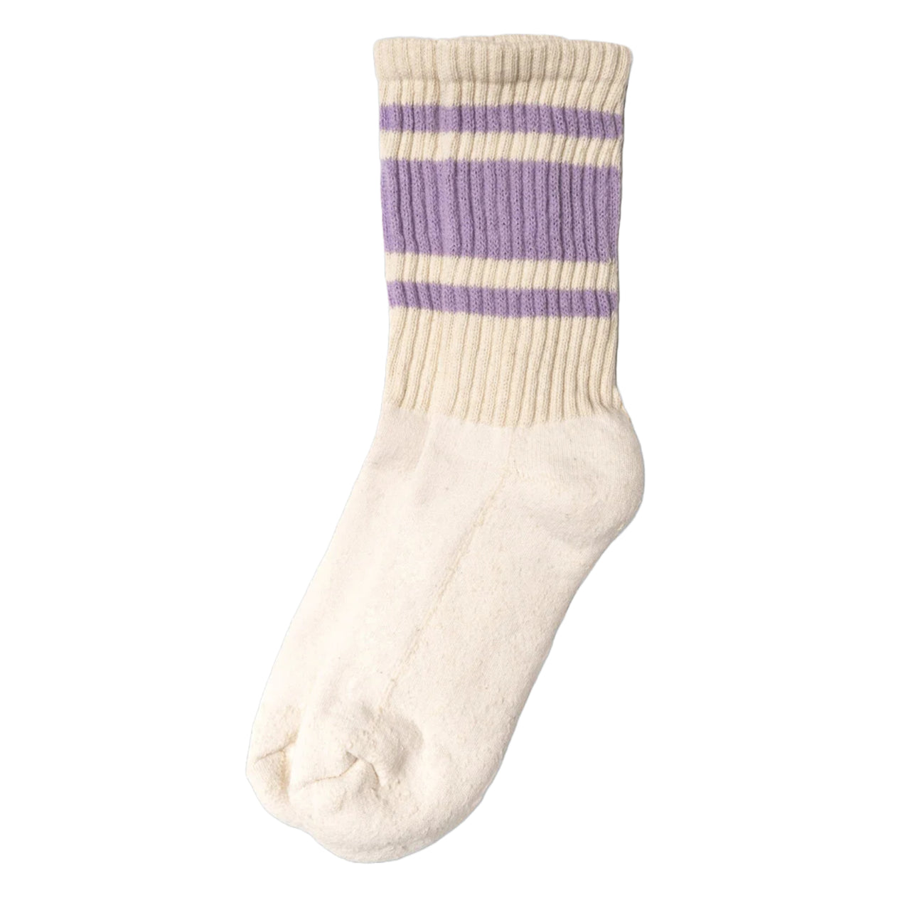 Retro Mono Stripe Sock | Lavender