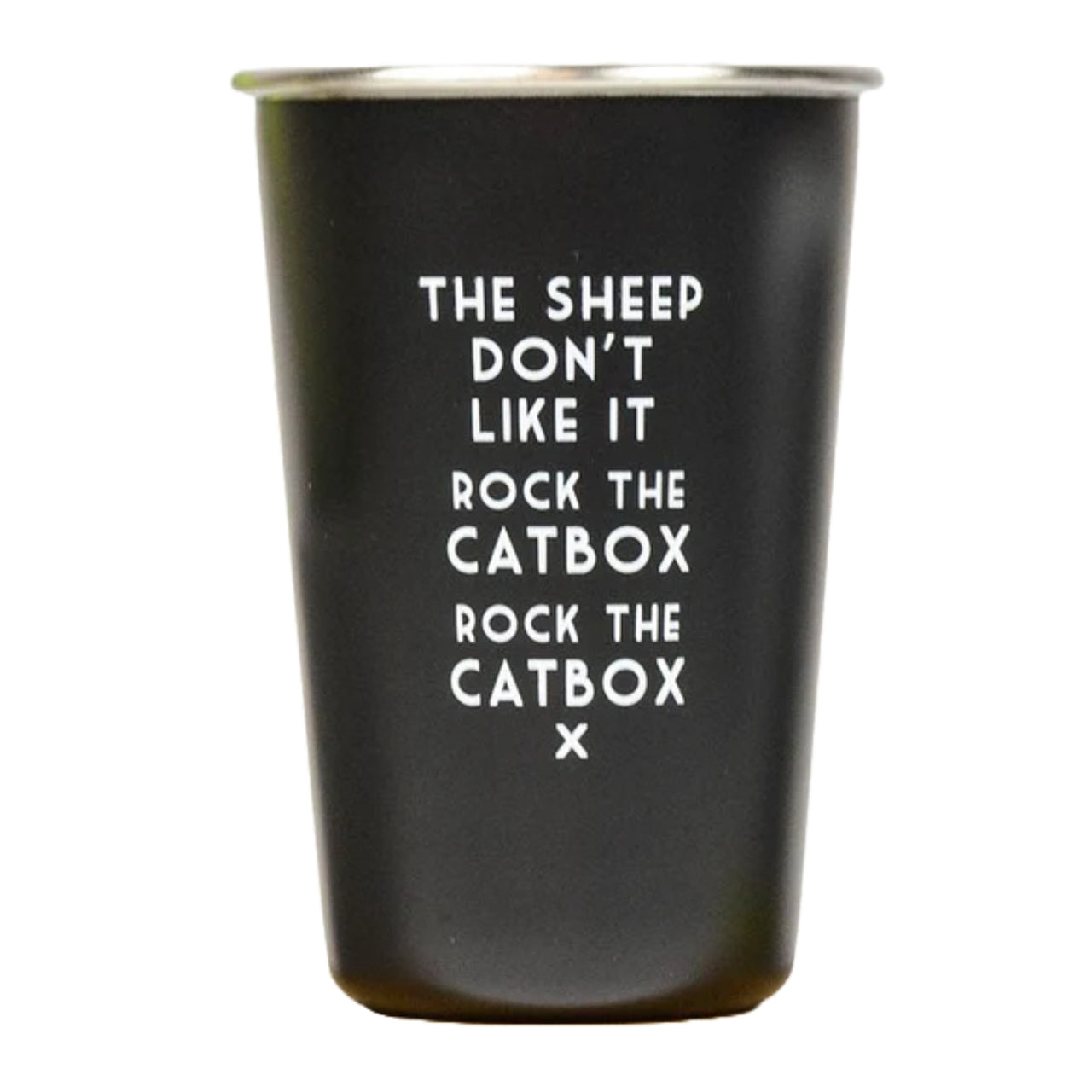 Rock the Catbox Pint Glass
