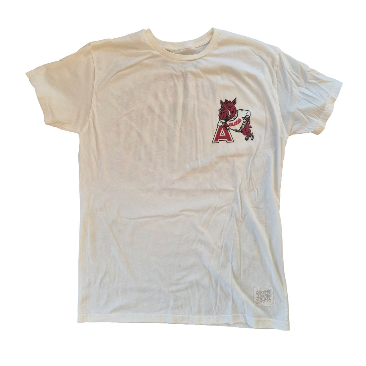 University of Arkansas Razorbacks Tee | Vintage White
