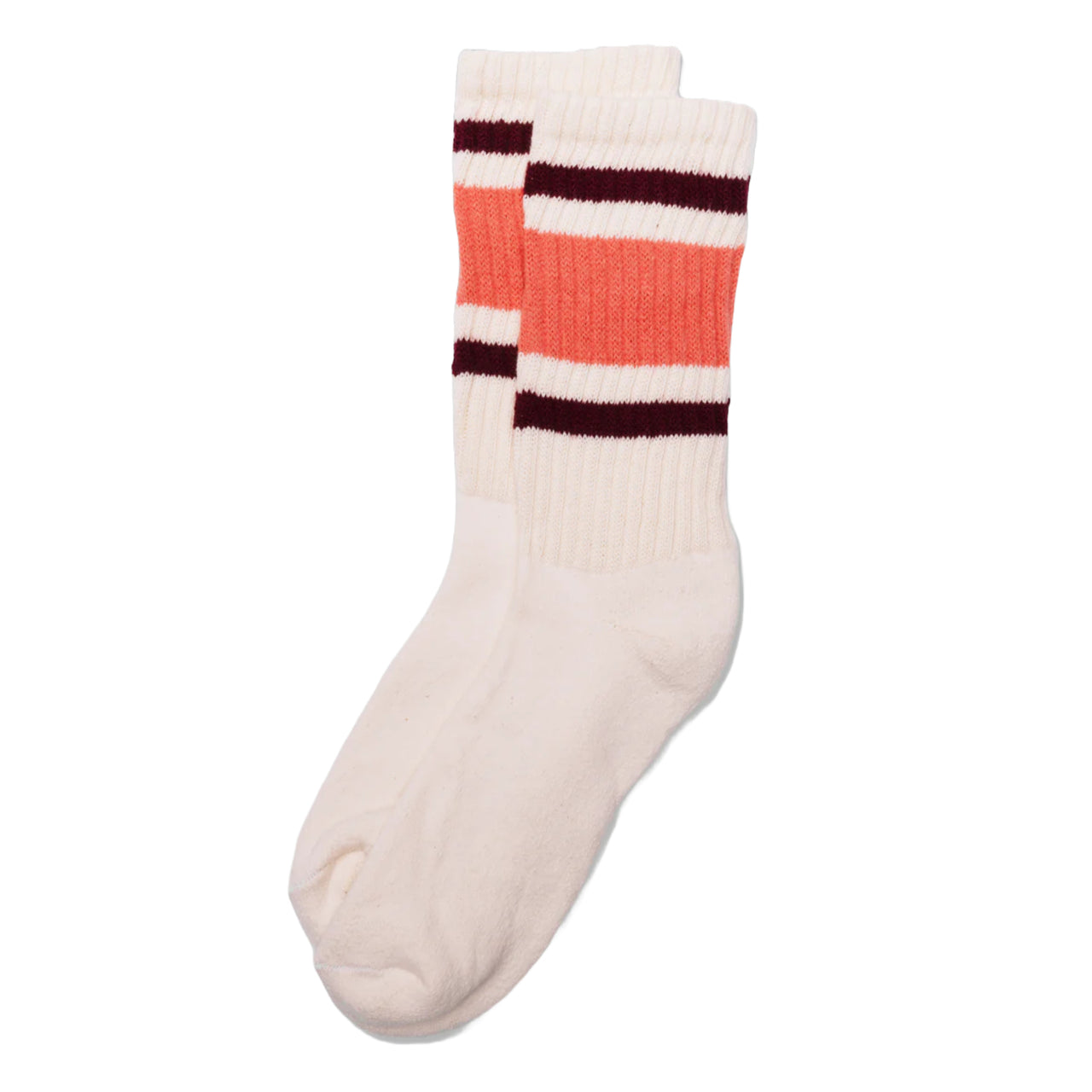 Retro Stripe Sock | Coral & Berry