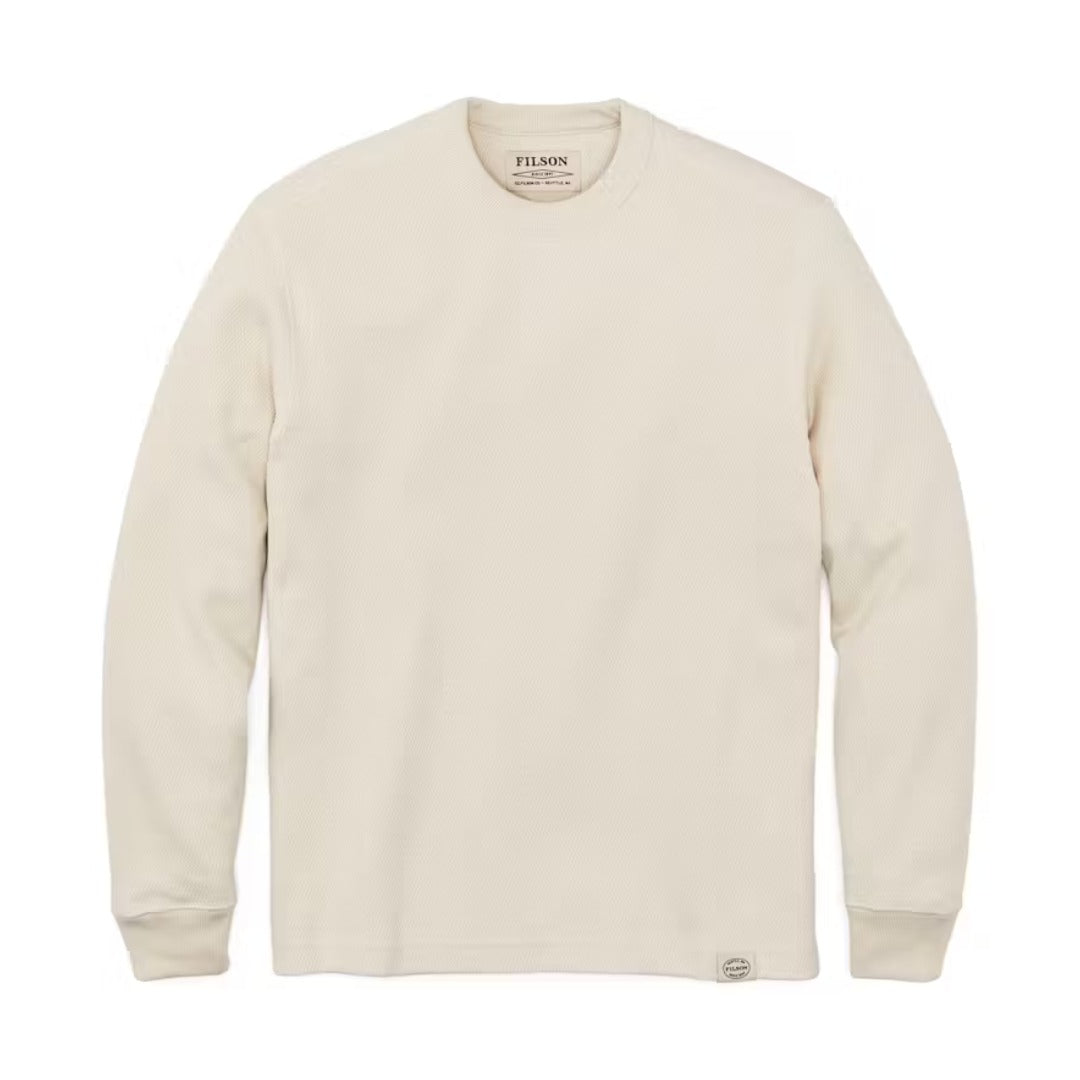 Waffle Knit Thermal Crew | Sand