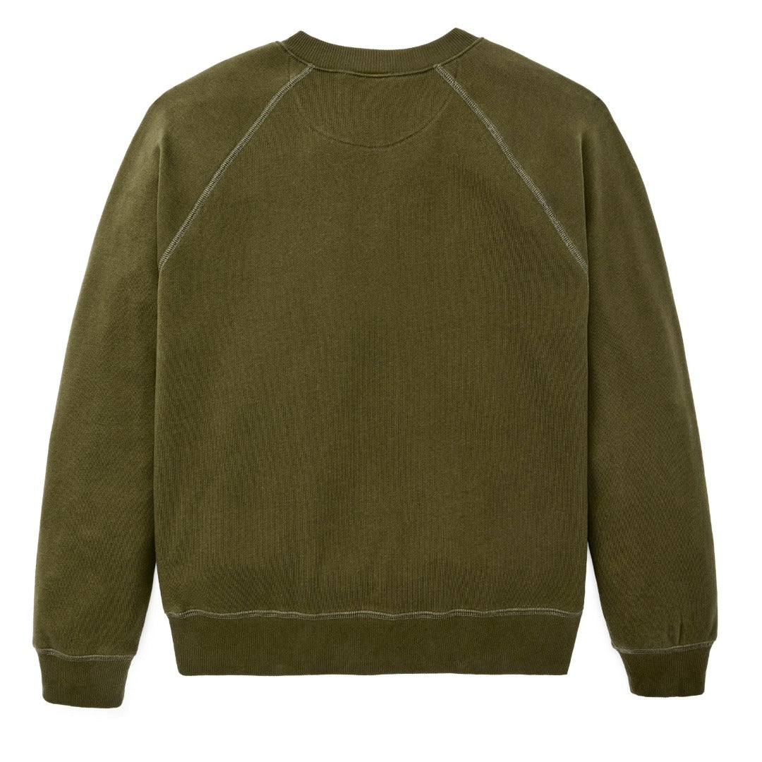 Quarter-Zip Terry Sweatshirt | Dark Olive