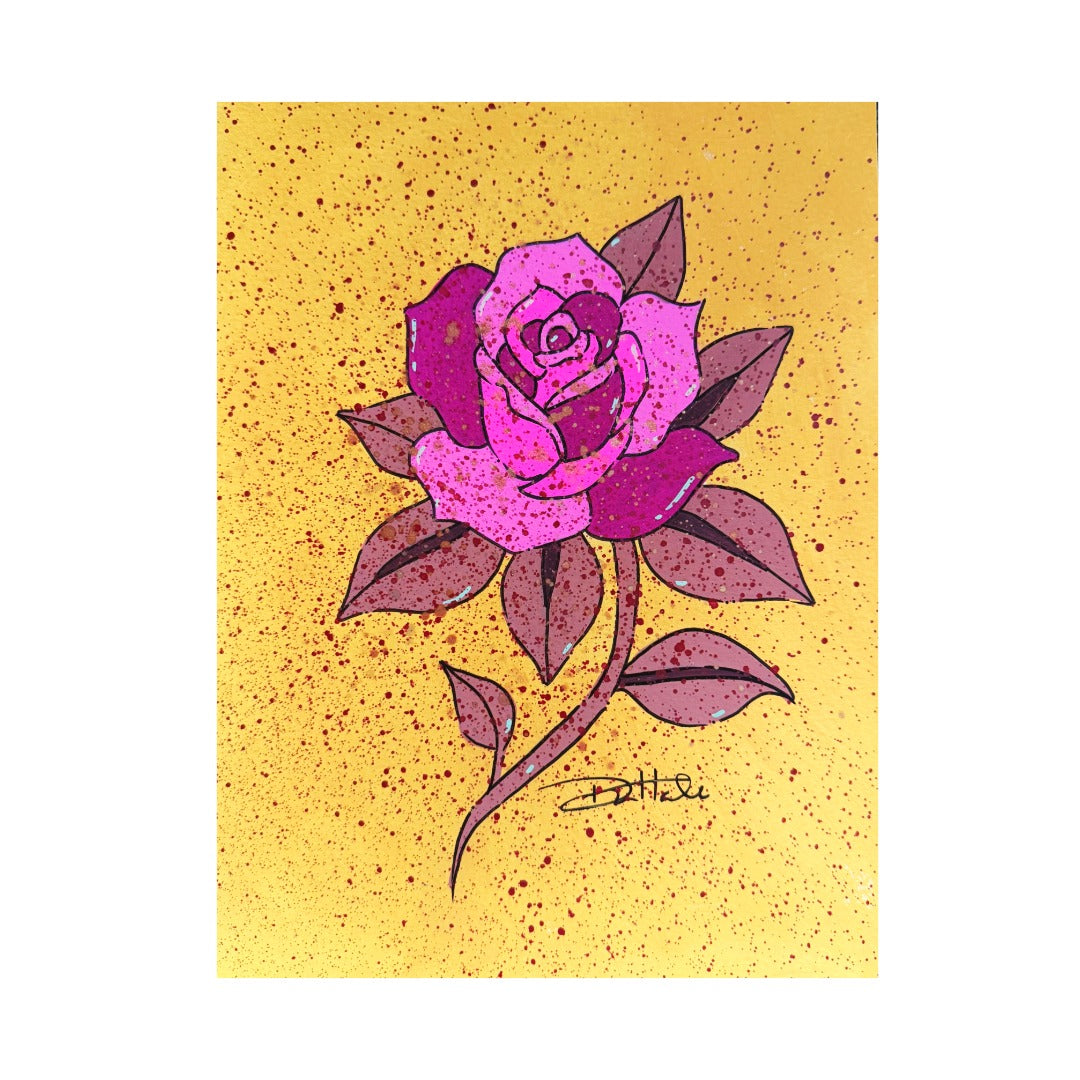 Pink Rose Painting