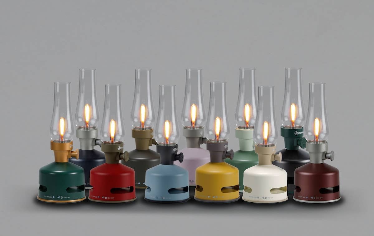 Light & Sound Lamp | Raspberry & Red