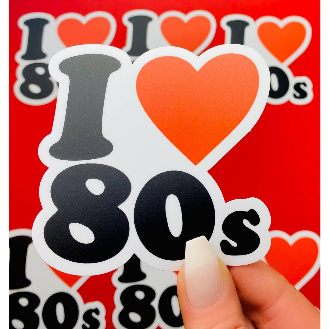 I Love The Eighties Sticker