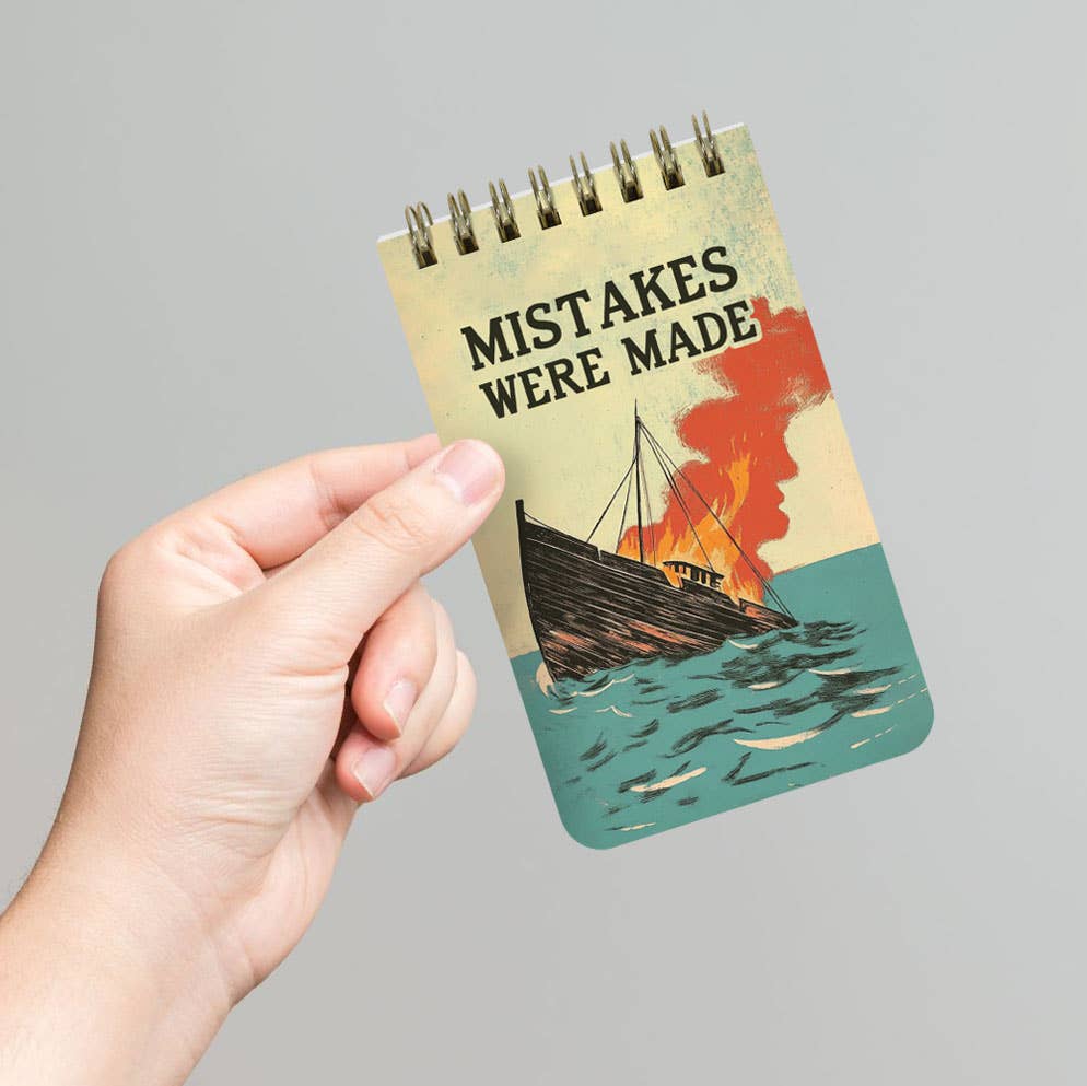 Mistakes Were Made Spiral Memo Notepad