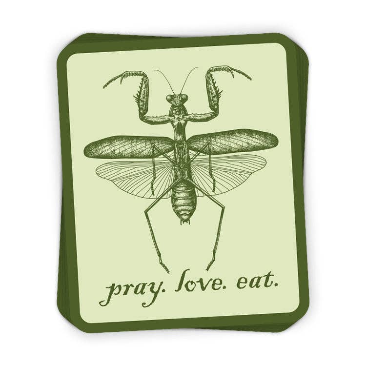 Pray Love Eat Sticker