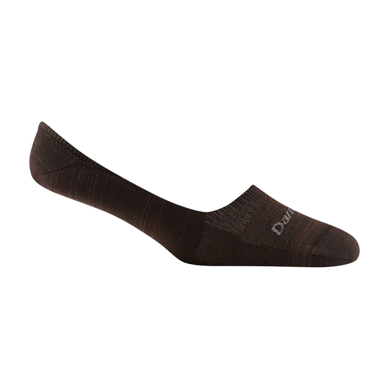Women's Solid No Show Invisible Lightweight Sock | Espresso
