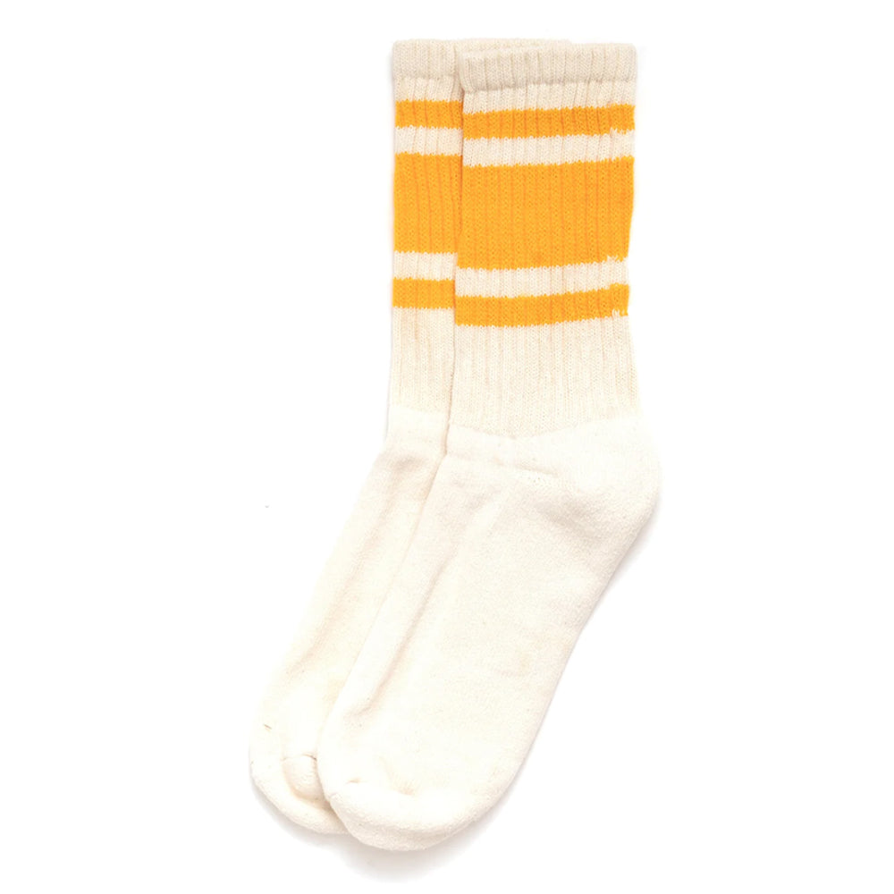 Retro Mono Stripe Sock | Gold