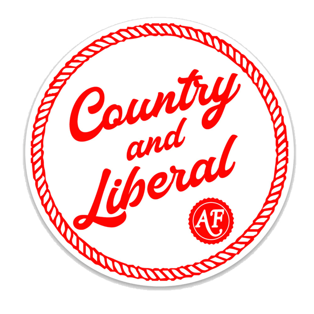 Country and Liberal AF Sticker