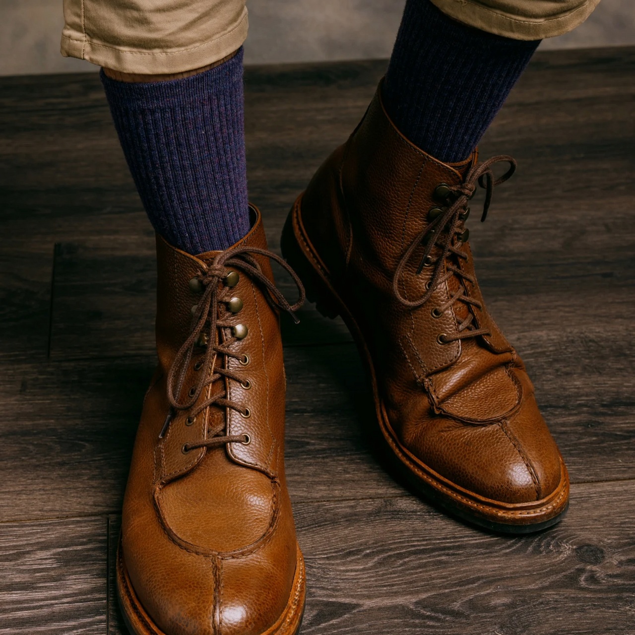 Supermerino Crew Sock | Autumn Plum