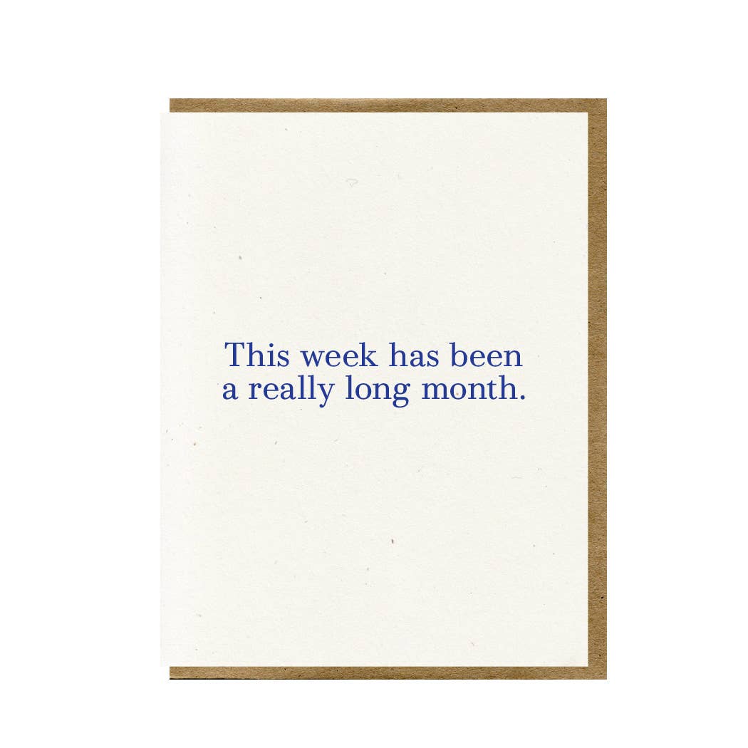 Long Month Greeting Card