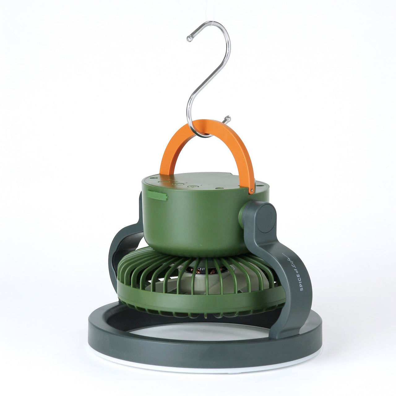 Camping Compact Fan And Ring Light | Khaki