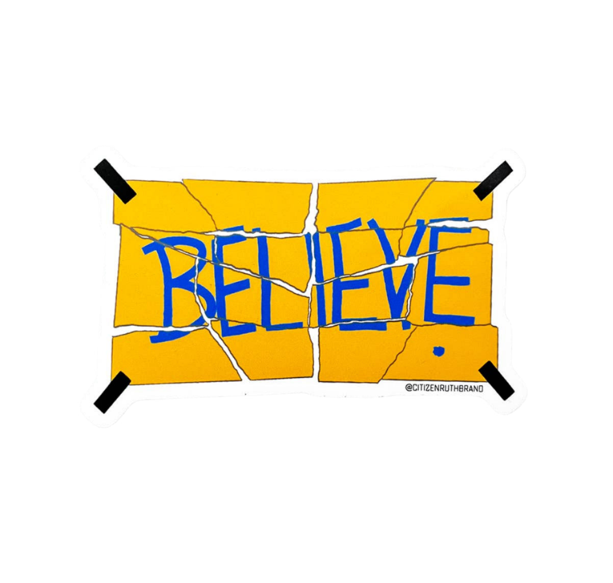 Ted Lasso Torn Believe Sign Sticker