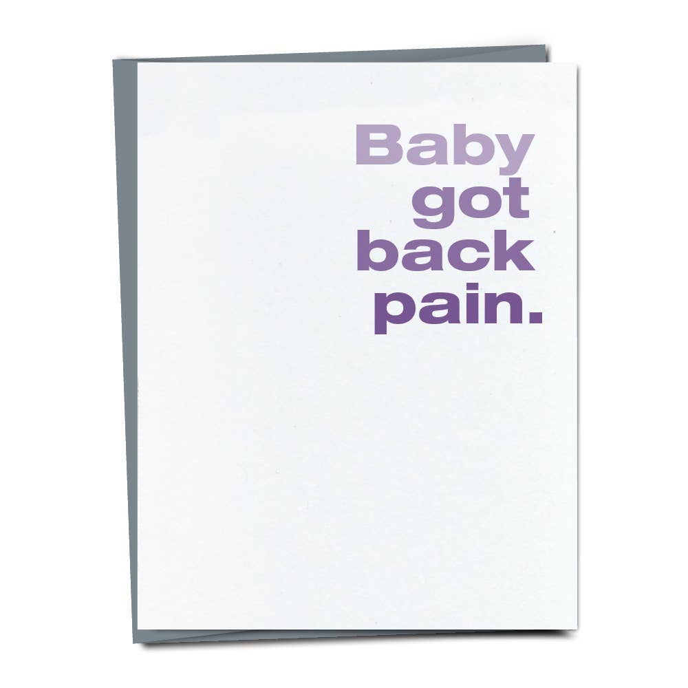 Baby Got Back Pain Card
