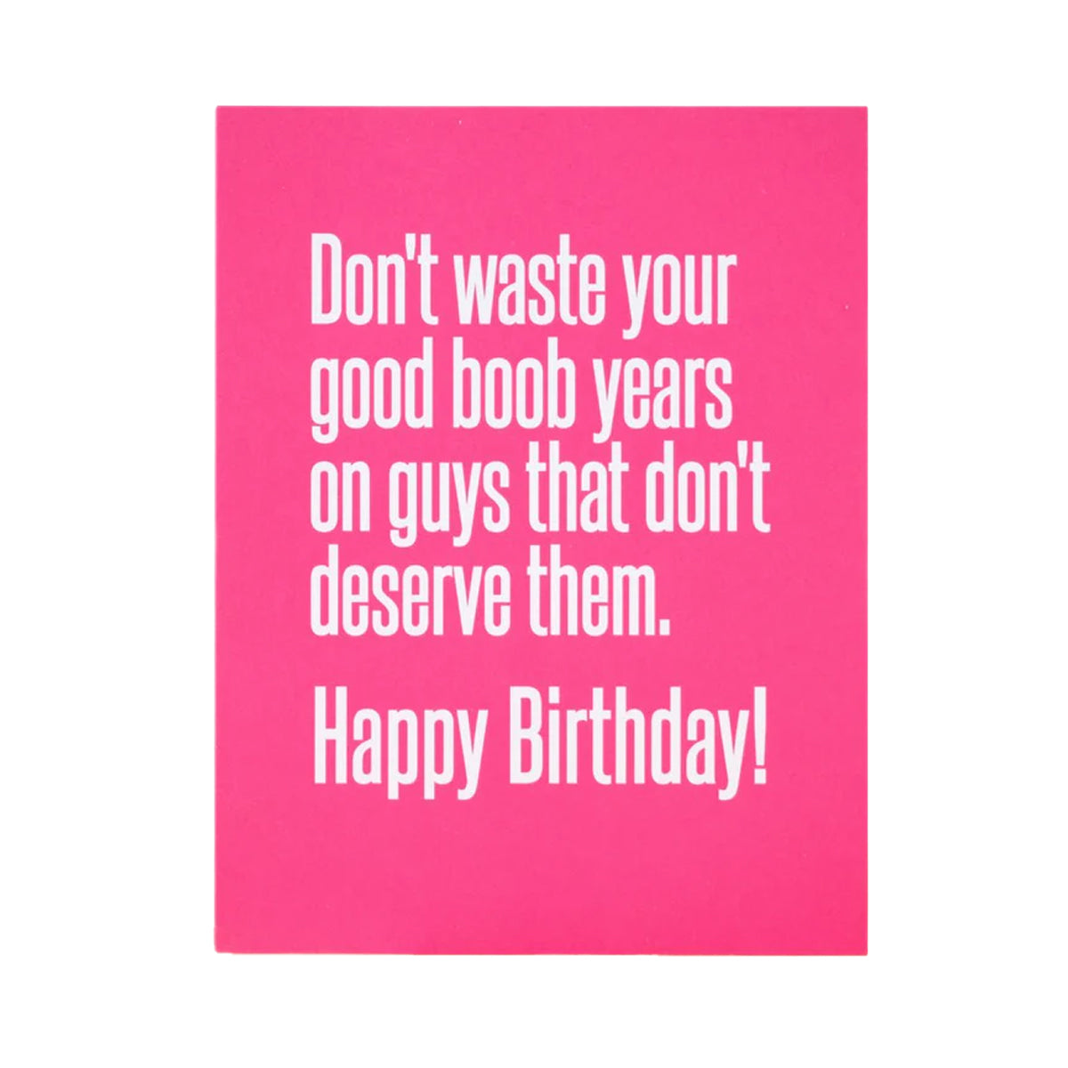 Good Boob Years Card