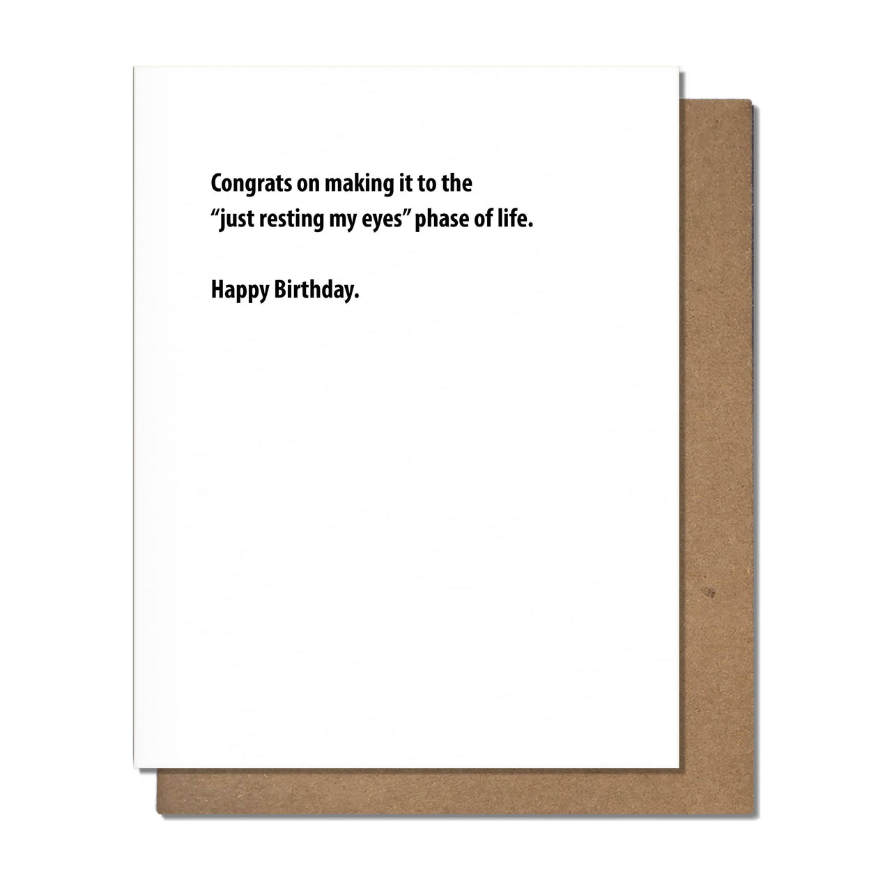Resting My Eyes Card