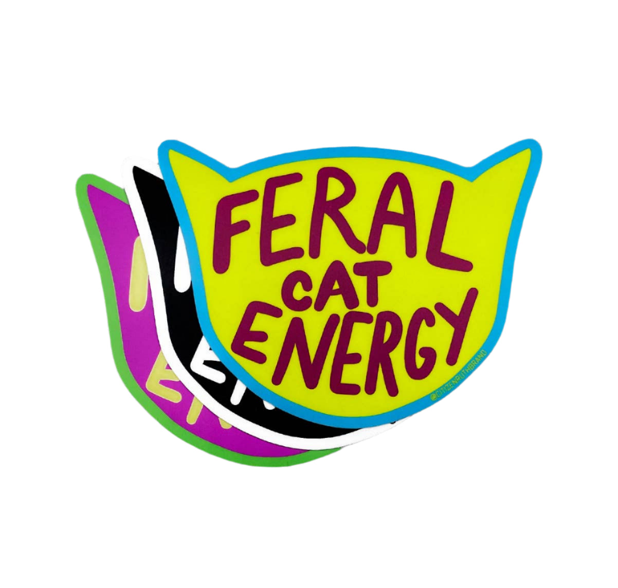 Feral Cat Energy Sticker