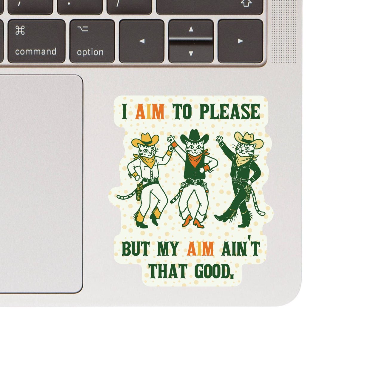 I Aim To Please Sticker