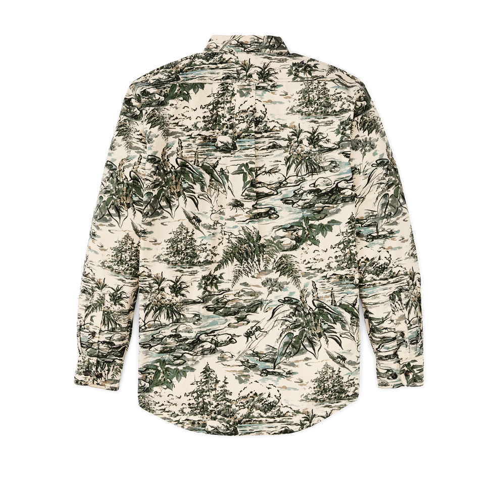 Filson x Housefly Washed Feather Cloth Shirt | Scenic Khaki