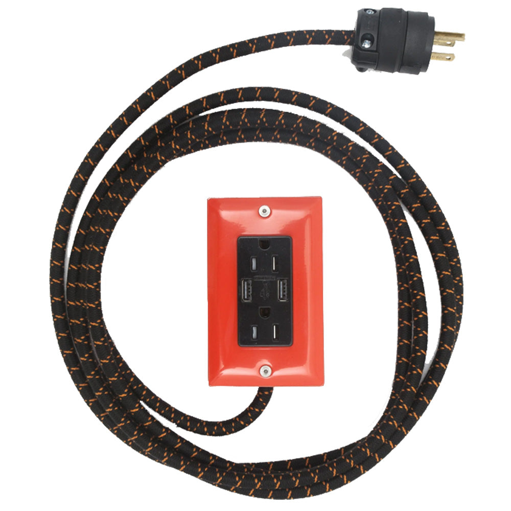 Exto USB C 8ft | Pumpkin Orange - Domestic Domestic