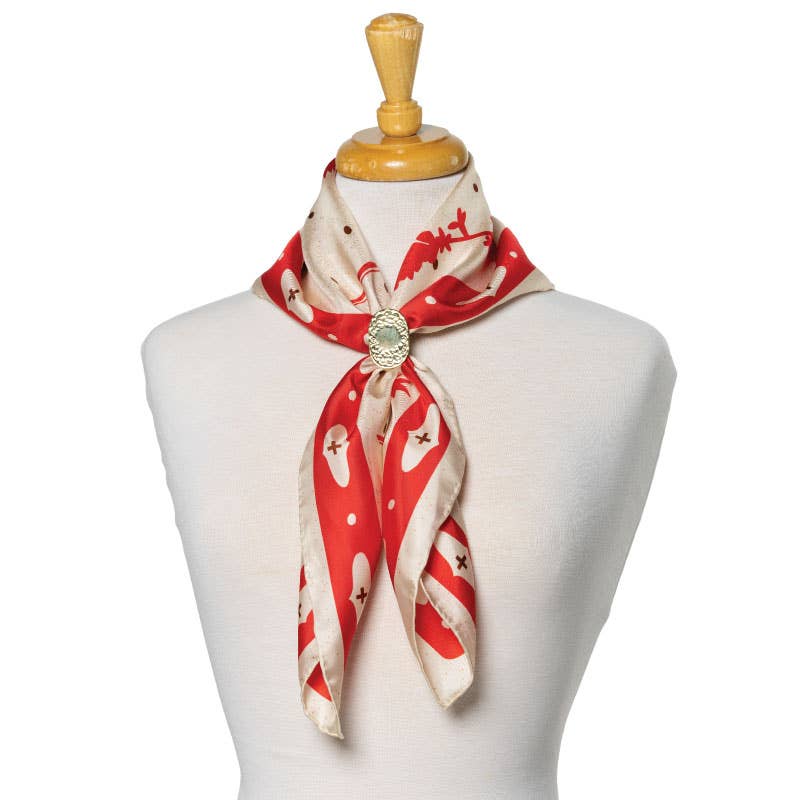 Kickin' Up Dust Silk Scarf
