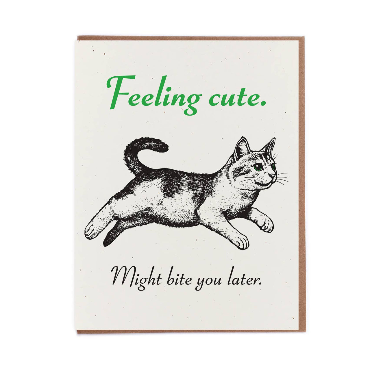 Feeling Cute Kitten Greeting Card