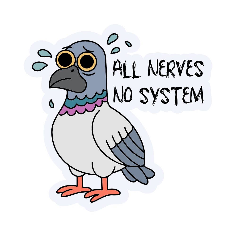 All Nerves Sticker