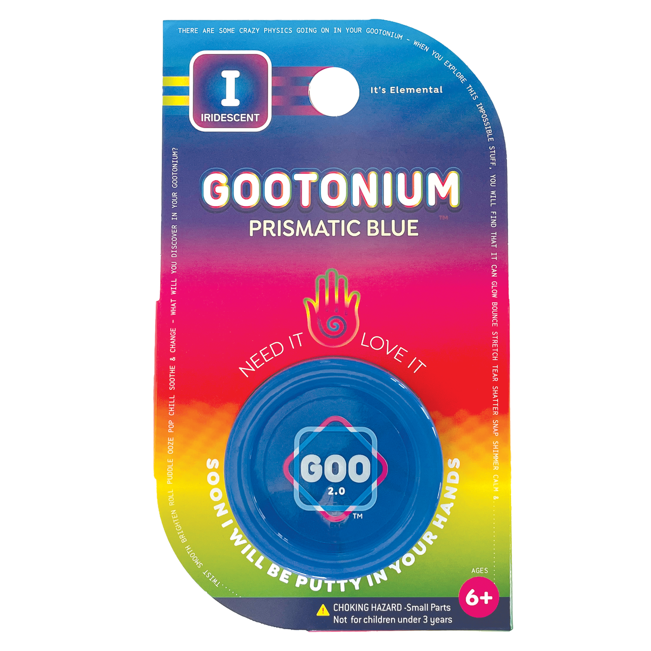 Large Gootonium Iridescent Blue Putty