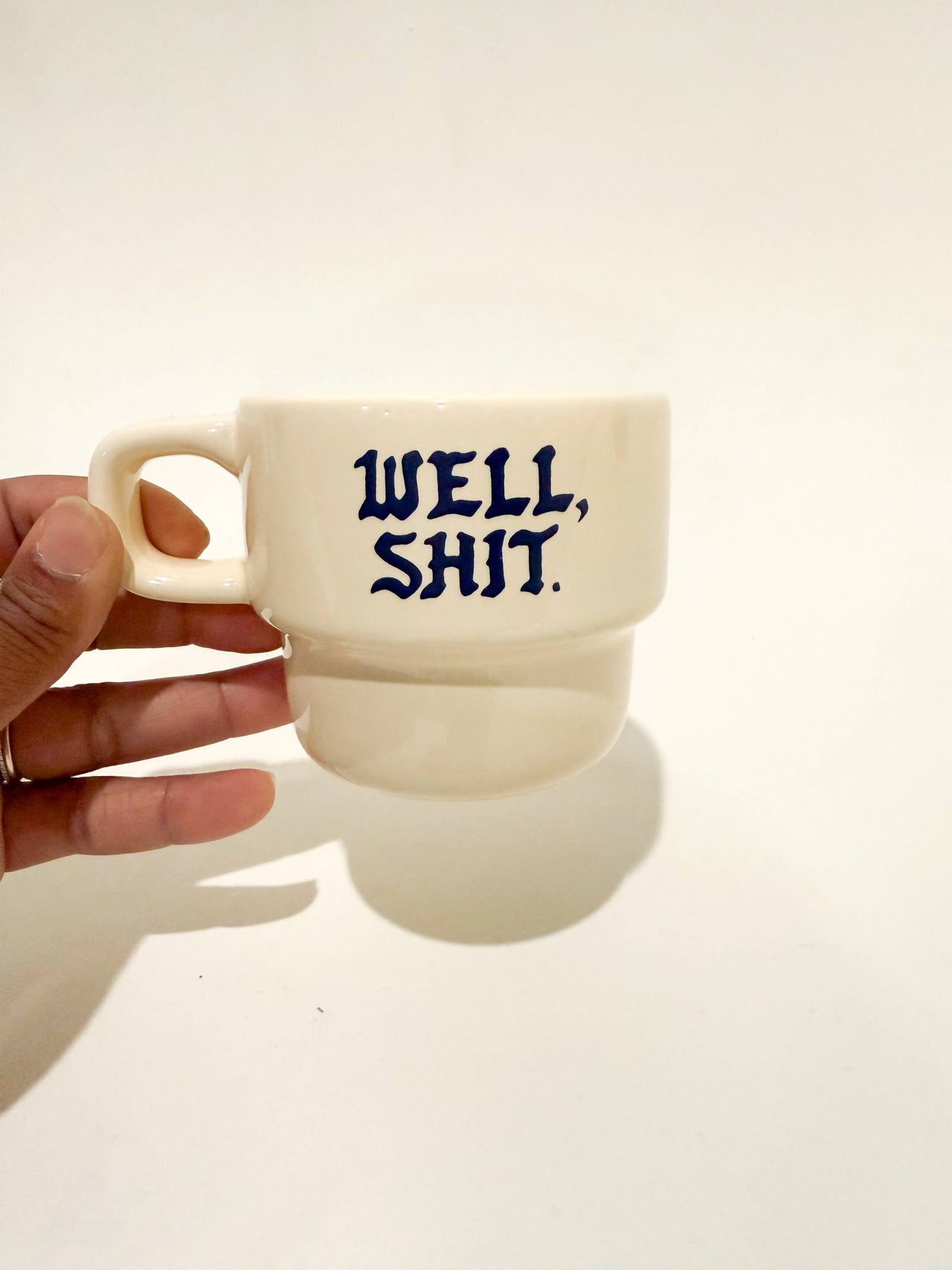 Well, Shit Cappuccino Mug