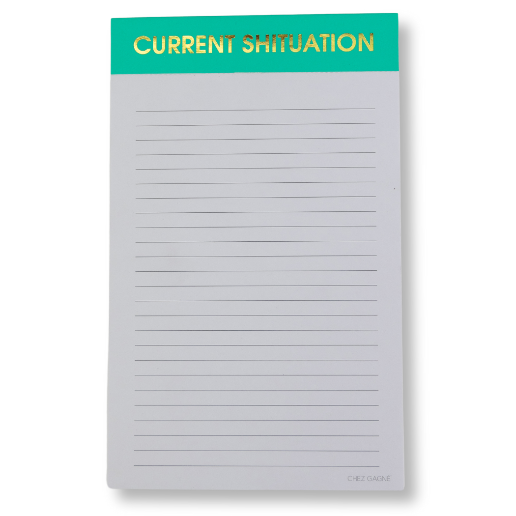 Current Shituation Lined Notepad