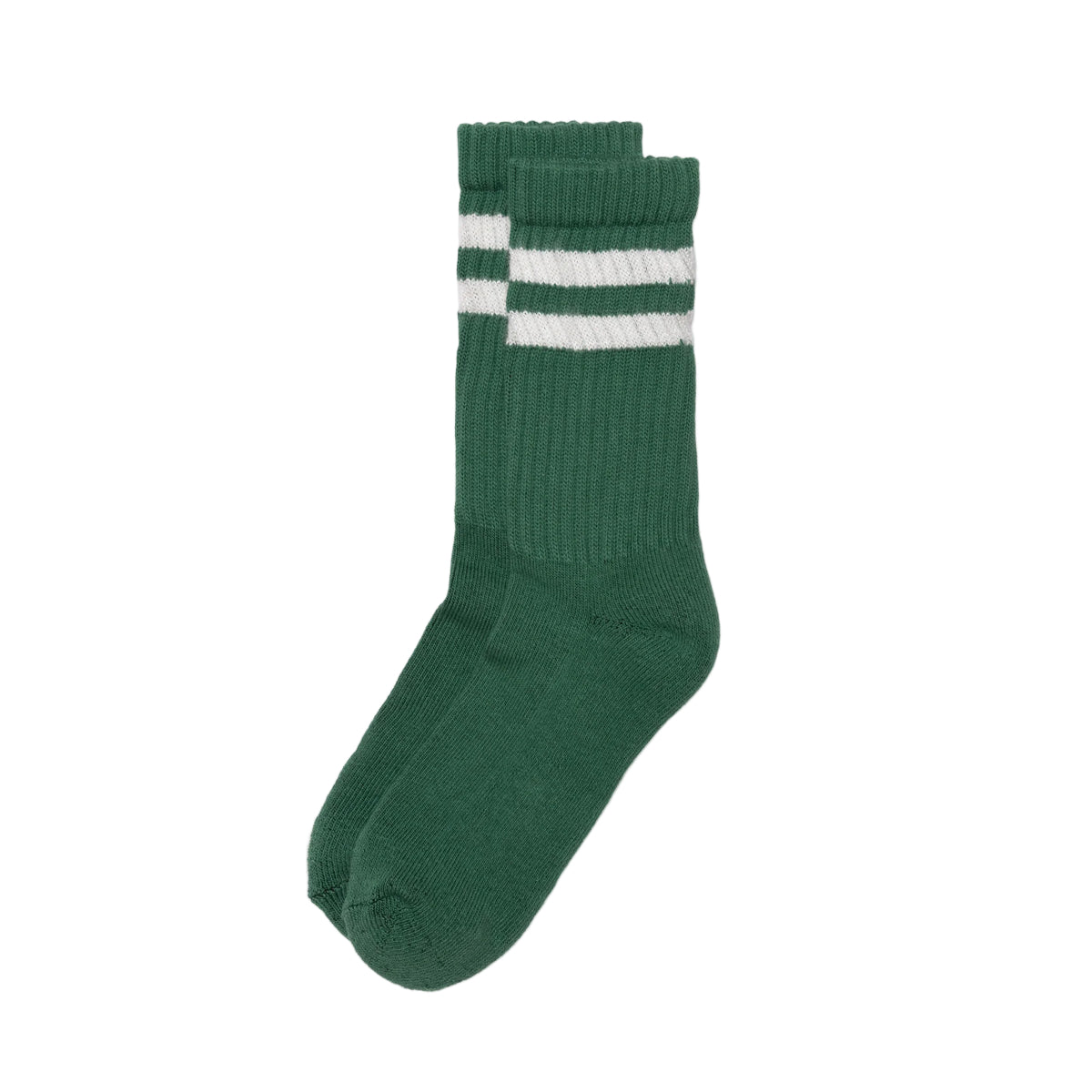 Retro Double Stripe Sock | Green