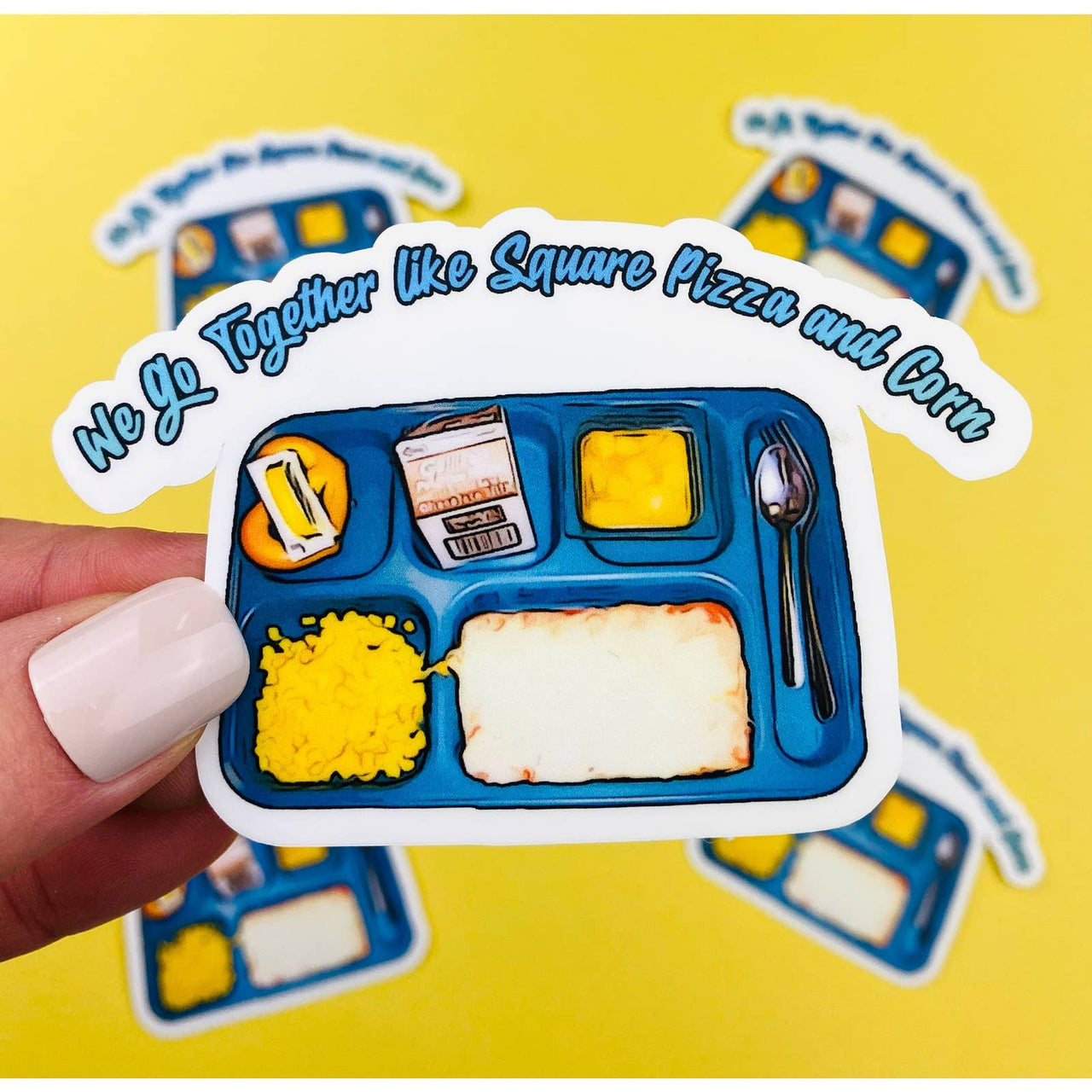 Eighties Kids School Lunch Sticker
