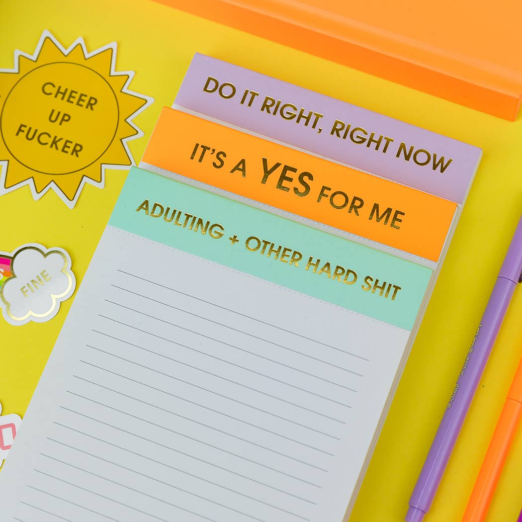 Adulting + Other Hard Shit Notepad