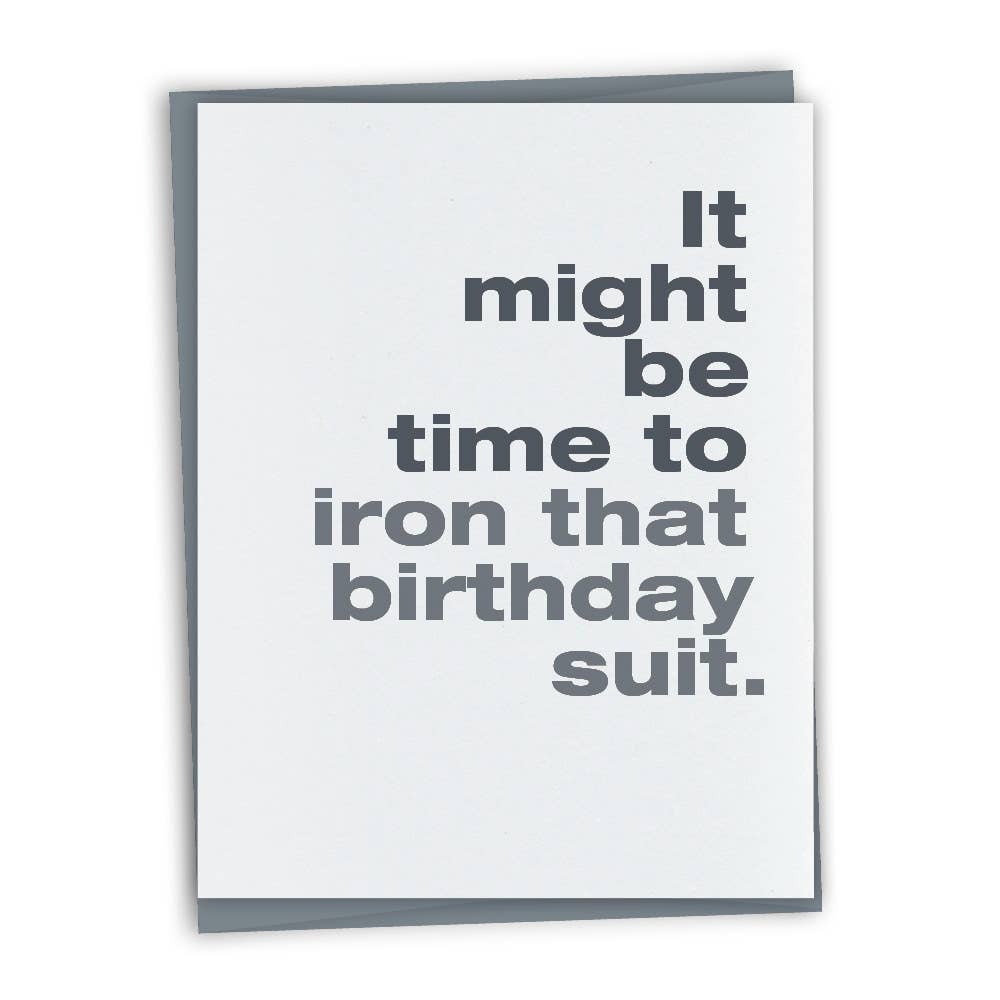 Iron Birthday Card