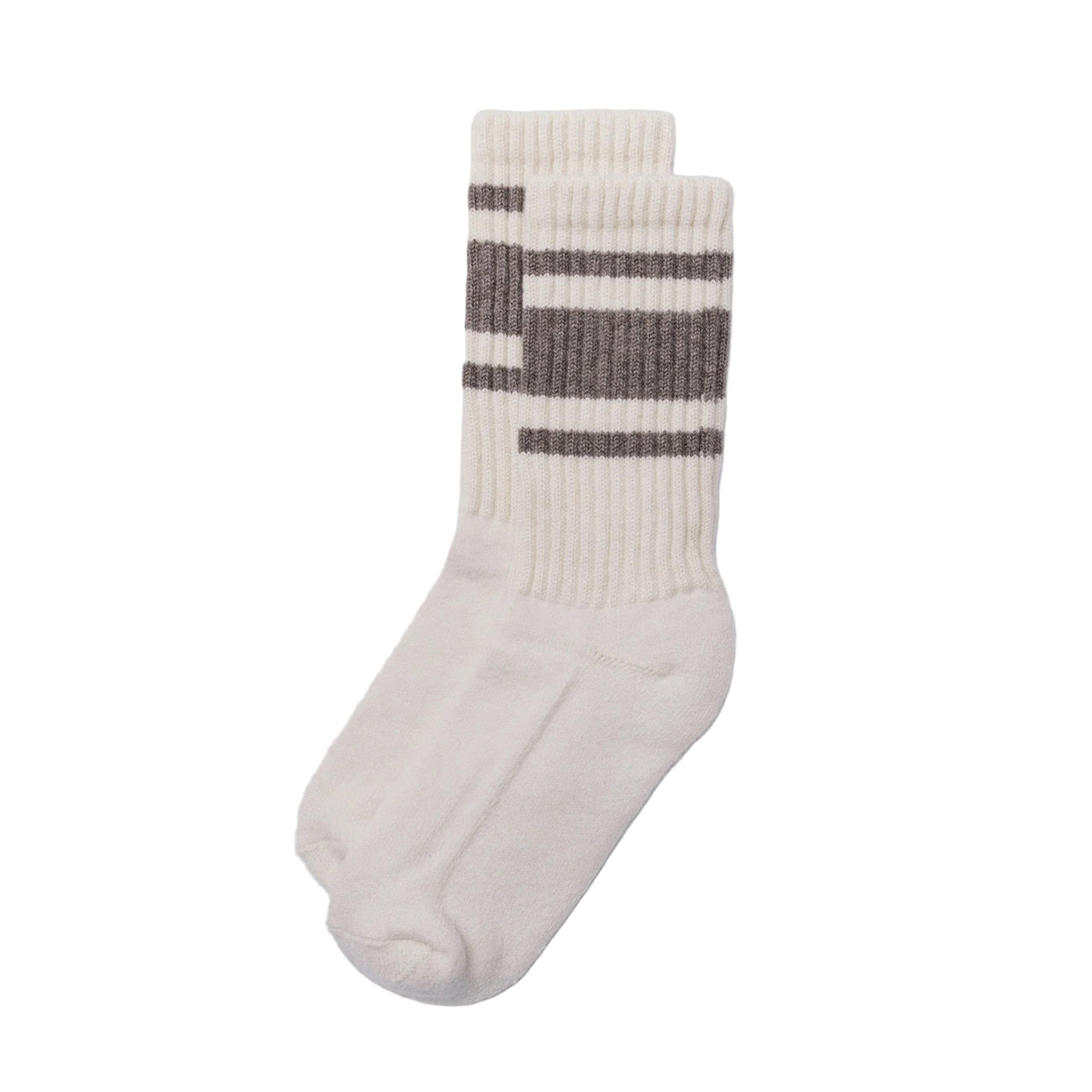 Cashmere Mono Stripe Crew Sock | Elk