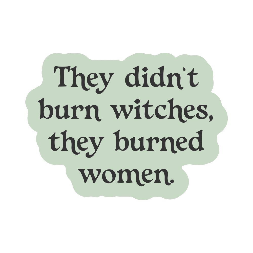 Burned Women Sticker
