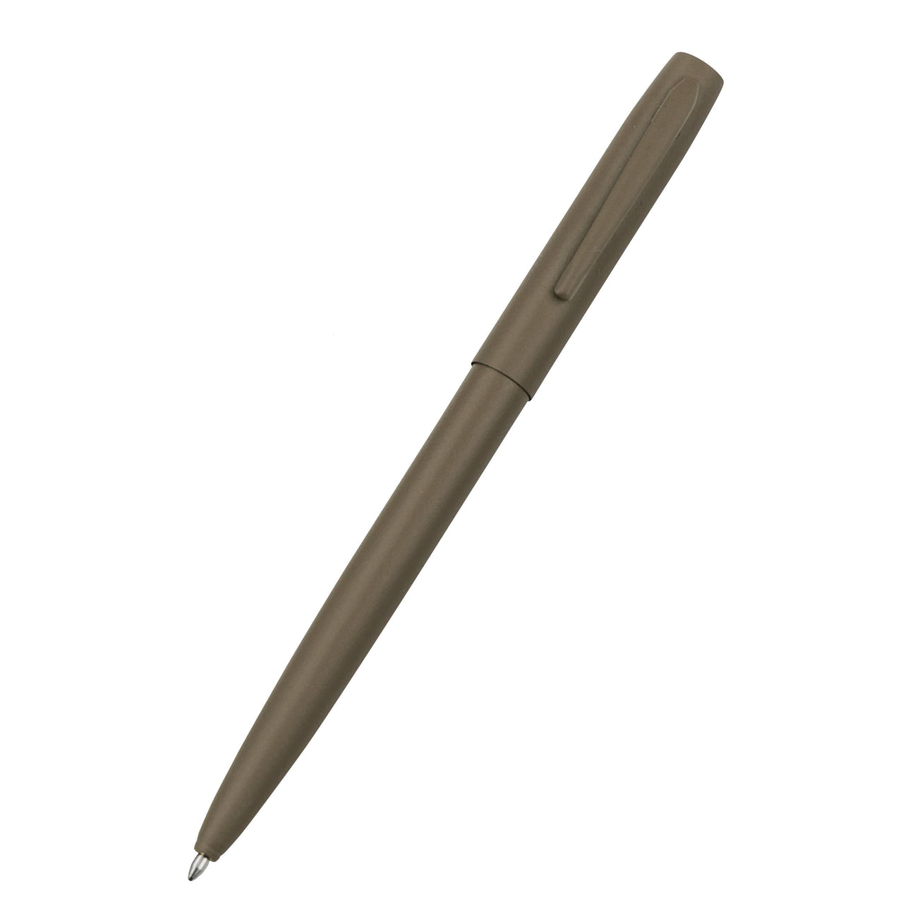All-Weather Metal Clicker Pen | Dark Tan