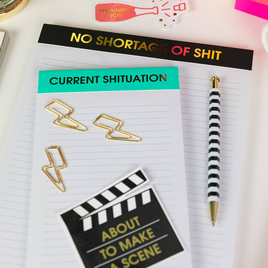 Current Shituation Lined Notepad