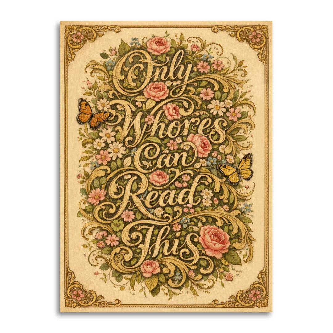 Only Whores Can Read This Card