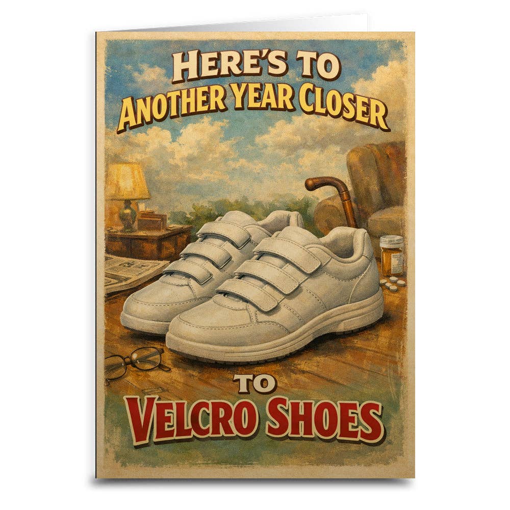 Velcro Shoes Card
