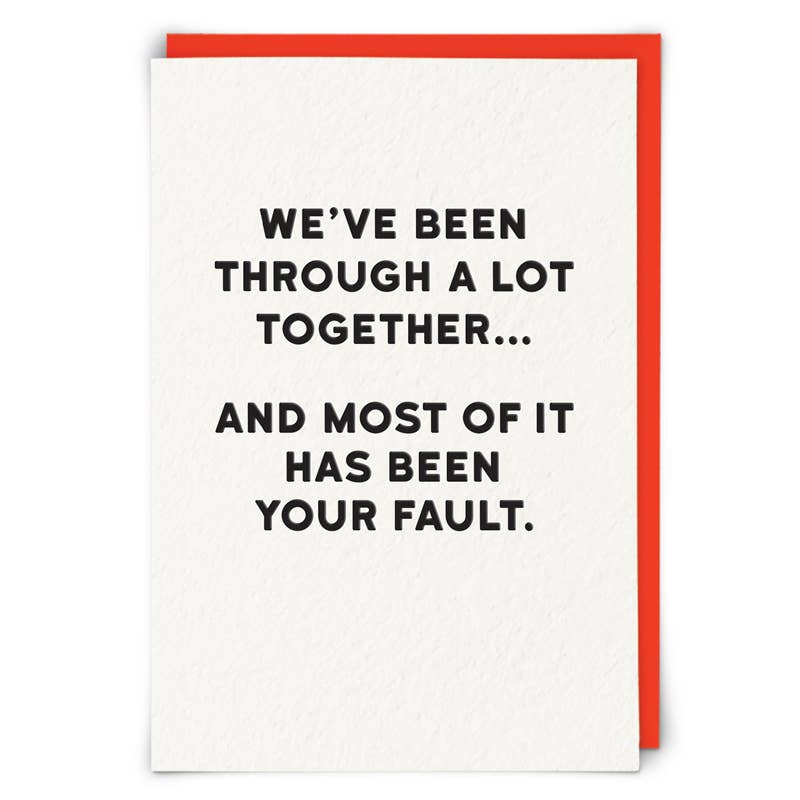 Fault Greeting Card