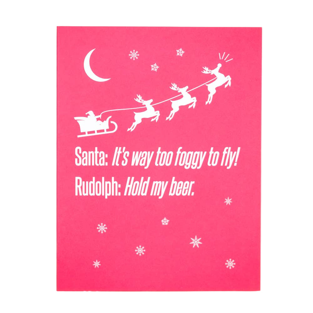 Hold My Beer  Christmas Card