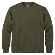 Waffle Knit Thermal Crew | Mossy Rock - Domestic Domestic