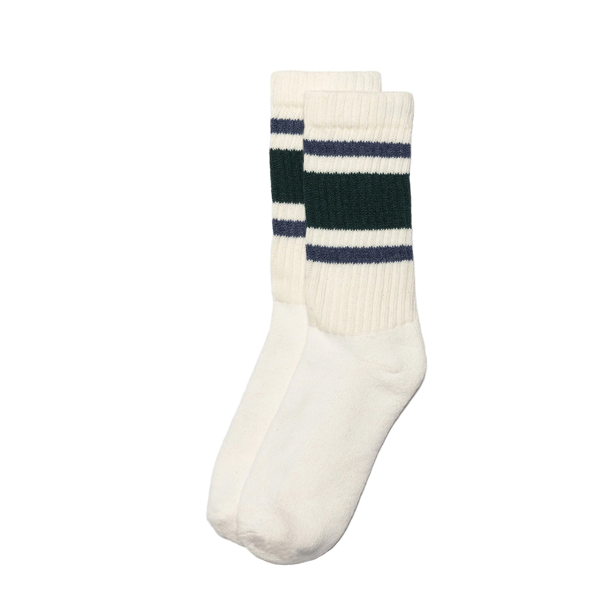 Retro Stripe Sock | Forest & Denim